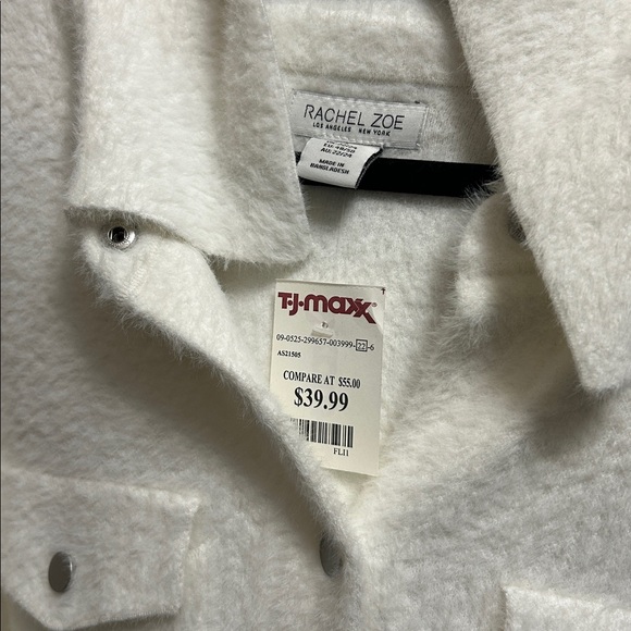 Rachel Zoe Cream Teddy Jacket - Picture 2 of 4